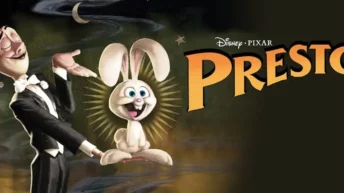 Presto Pixar short film 2008 magician and rabbit on stage funny moment