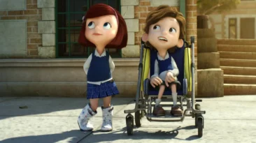 Cuerdas 2014 Spanish short film poster showing children and emotional bond