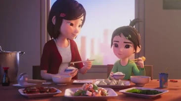 Let’s Eat 2020 animated short film depicting family bonding over food