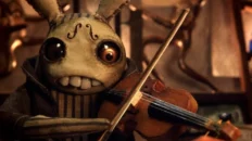 Rabbit-like creature crafting life in The Maker 2011 stop-motion short film