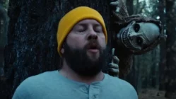 Dark forest scene from The Hidebehind 2018 short film depicting horror and mystery