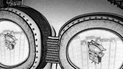 Widdershins 2018 steampunk animation still featuring gears and inventions