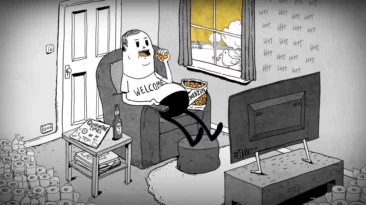 MAN 2020 animated film by Steve Cutts reflecting on humanity and nature