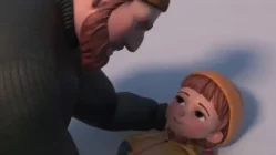 Snowball 2020 animated short film scene with main character in snowy landscape