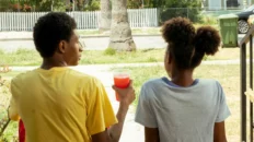 Scene from Cherry Lemonade 2020 showing a teenage girl in an emotional moment