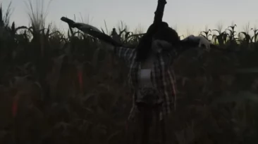 Stalked 2021 film still depicting urban explorers in abandoned town