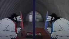 A dramatic still from A Brief Disagreement (2022) capturing emotional tension and conflict between two main characters.