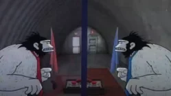 A dramatic still from A Brief Disagreement (2022) capturing emotional tension and conflict between two main characters.