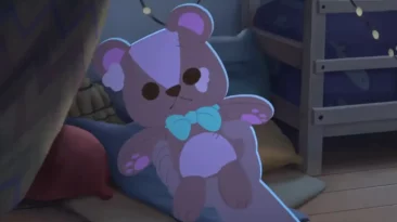 Still from Siblings (2022) animated short film showing emotional scene between siblings and family tension