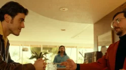 In the Valley of the Moon 2023 film still featuring mobster hitman in 1970s California