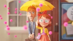 Soft Rain 2023 award-winning animated short film with emotional artistic style