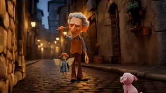 Loopy. The Day of Change animated short film featuring a handcrafted puppy exploring change and emotional growth