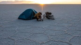 The Present 2023 adventure documentary featuring Dimitri Poffé cycling across South America in an award-winning short film